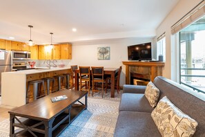 TV, fireplace, Netflix, streaming services