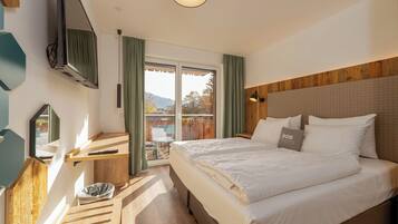 Suite, 1 habitación | Ropa de cama de alta calidad, escritorio, cortinas opacas y wifi gratis