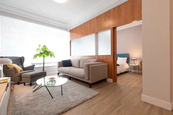 Smart TV, lettore DVD, libri, biblioteca musicale