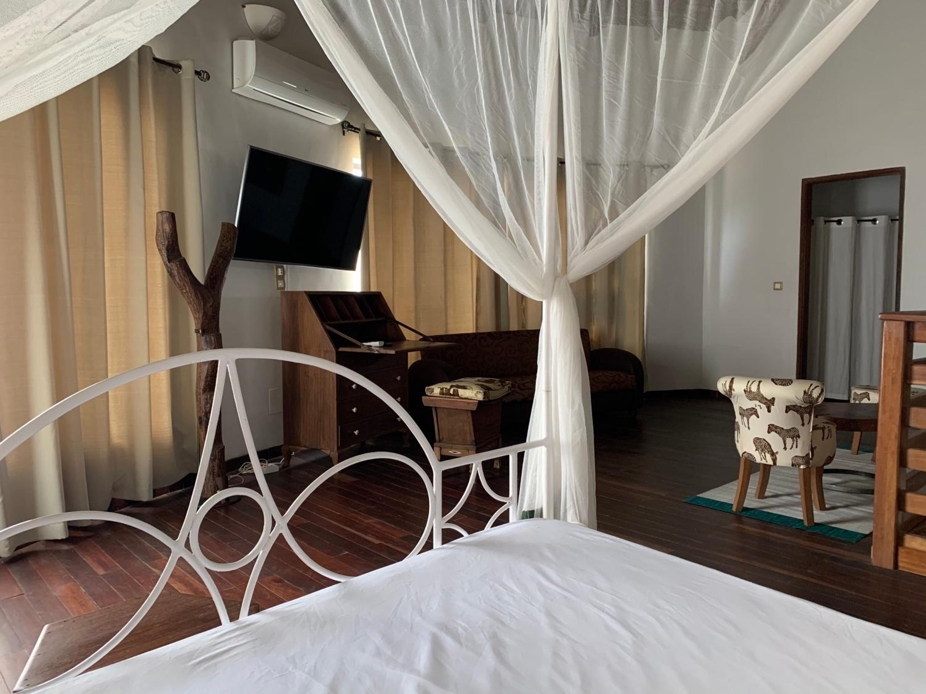 Individually decorated, individually furnished, blackout drapes