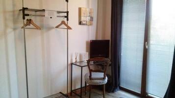 Double Room, Private Bathroom (External) | Down comforters, blackout drapes, free WiFi