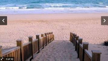 Vlak bij het strand