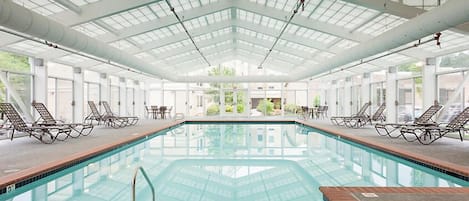 Indoor pool, a heated pool