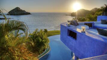 Vue sur la plage/lâocĂ©an