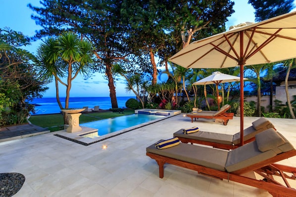 A heated pool