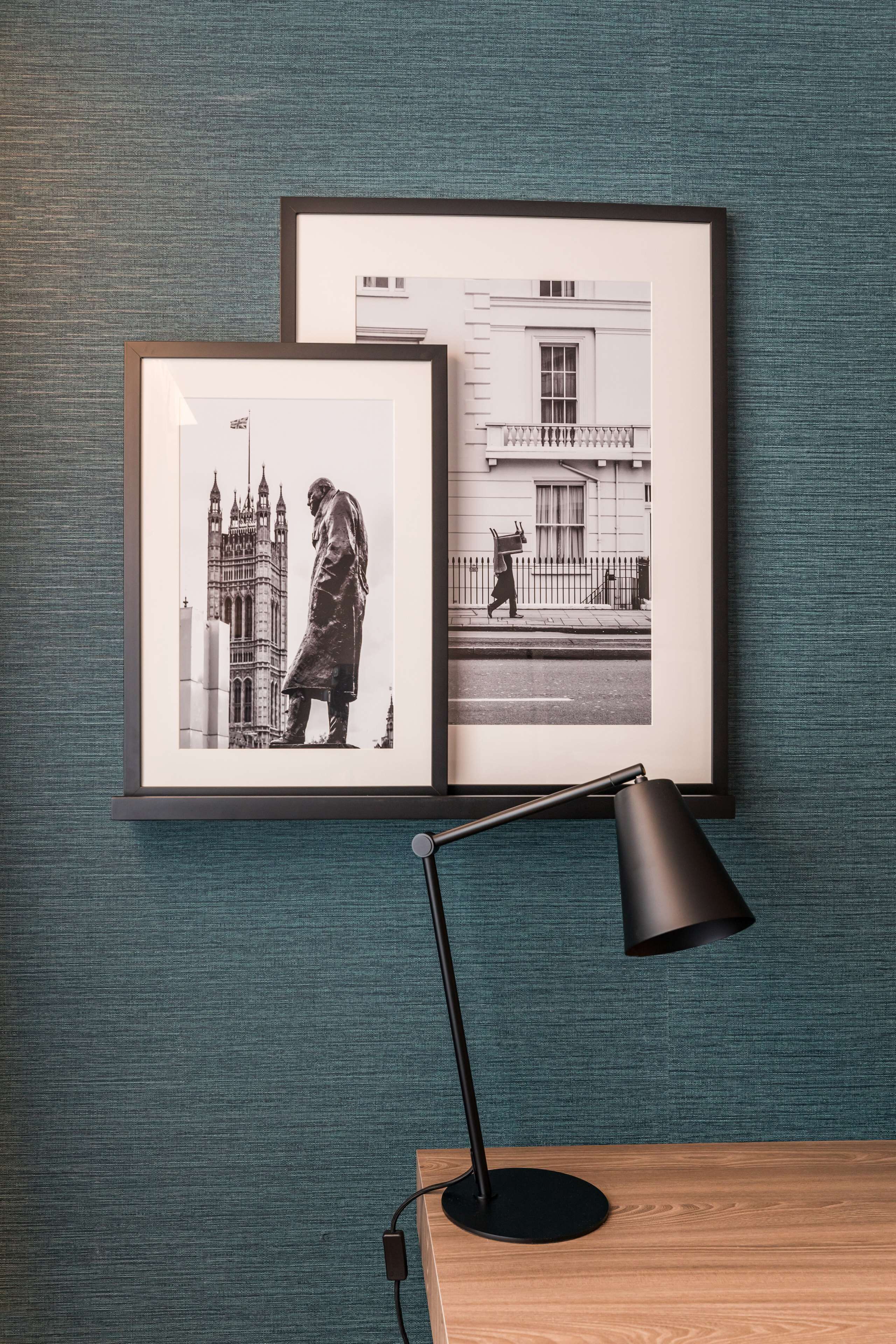 in-room safe, desk, laptop workspace, soundproofing