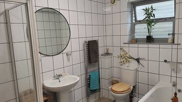 Hair dryer, towels