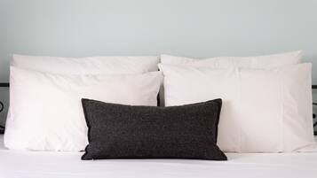 Premium bedding, in-room safe, individually decorated