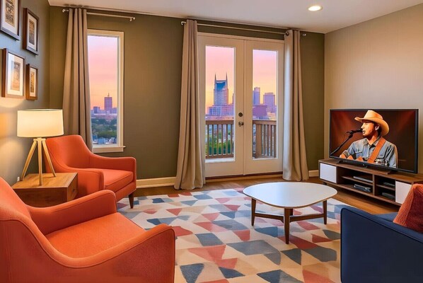 Platt-tv, Hulu, streamingtjänster och en stereo