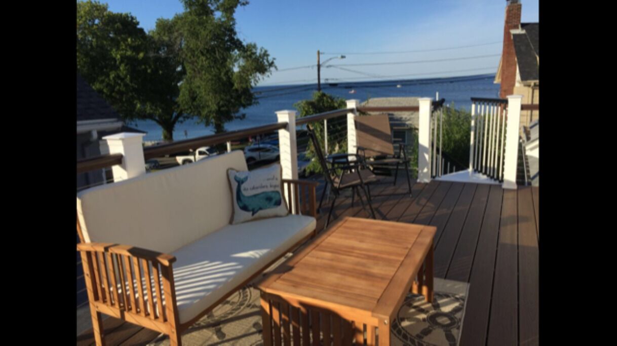 Ocean views just steps to Back Beach, Front Beach, and downtown Rockport