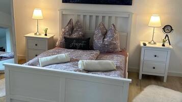 2 bedrooms, iron/ironing board, travel crib, WiFi