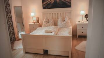 2 bedrooms, iron/ironing board, travel crib, WiFi