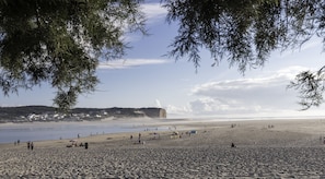 Vlak bij het strand