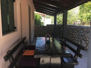 Outdoor dining - Holiday House Cesar beautiful sea view & relax vacation (Donja Klada, Senj)