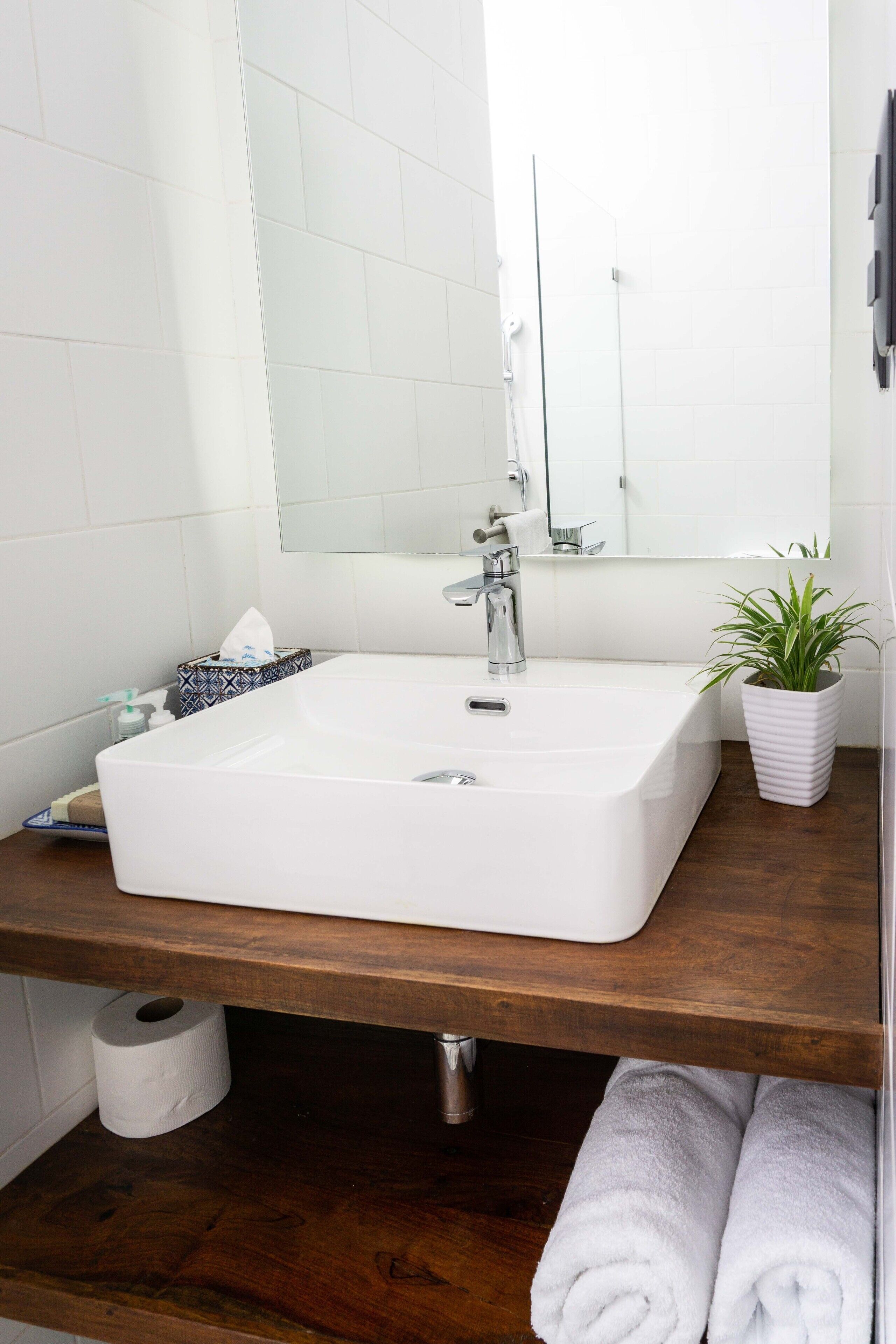 deluxe double room | bathroom sink