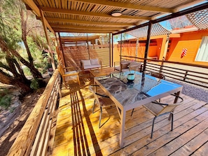 家庭公寓式客房, 2 间卧室, 花园景观 (Arrayan) | 特色装修、特色家居、遮光窗帘、床单