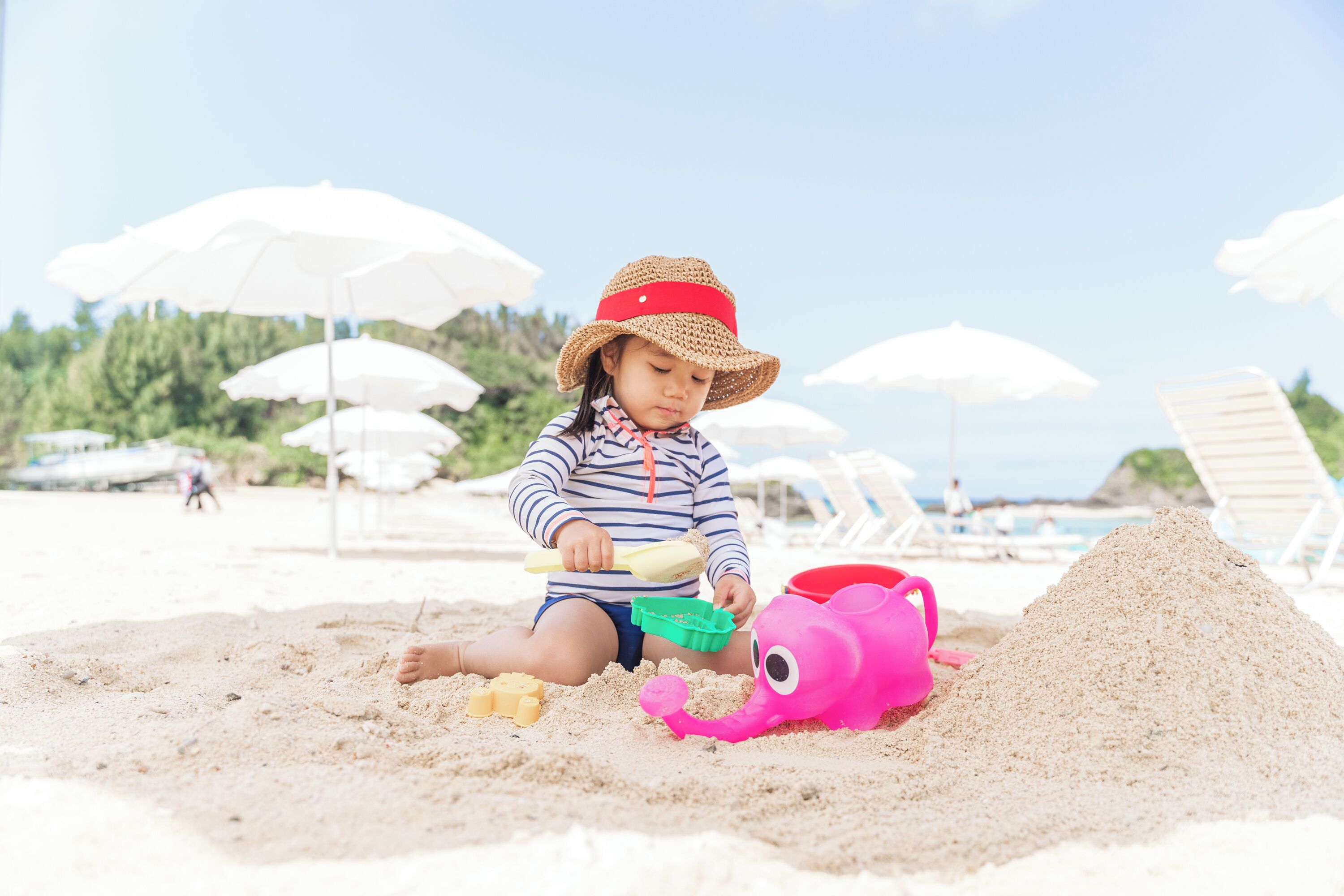 プライベートビーチ、白砂