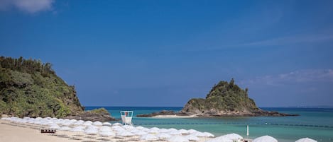 Spiaggia privata, sabbia bianca