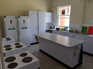 Shared fridge, microwave