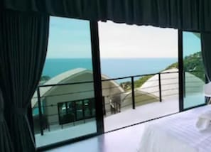 Deluxe-Zimmer, Meerblick (A1) | Blick vom Balkon