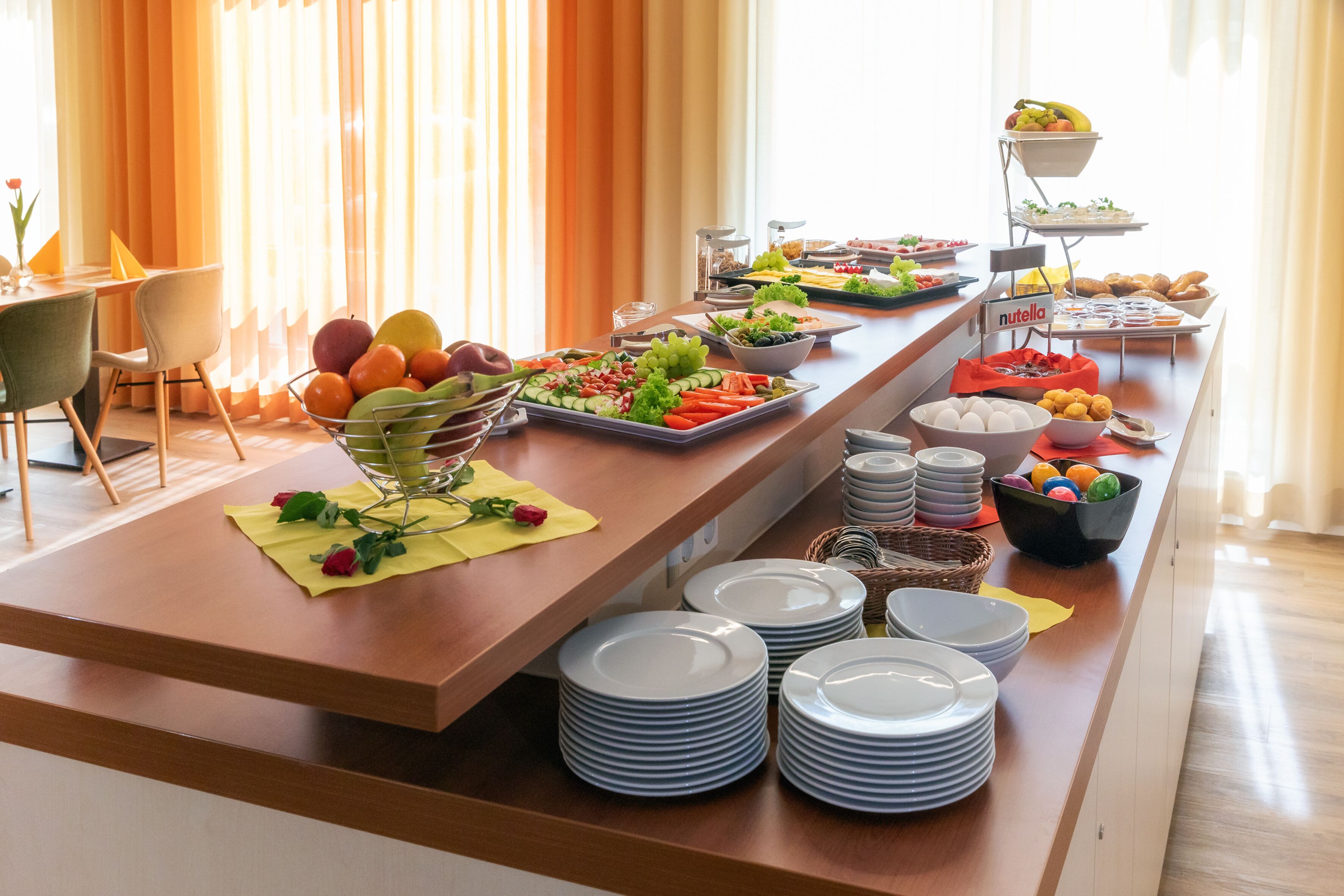Daily buffet breakfast (EUR 12 per person)