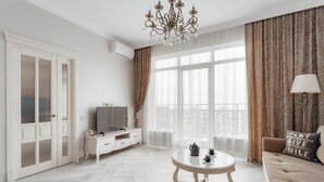 Apartment, 1 Schlafzimmer, Terrasse | Wohnbereich