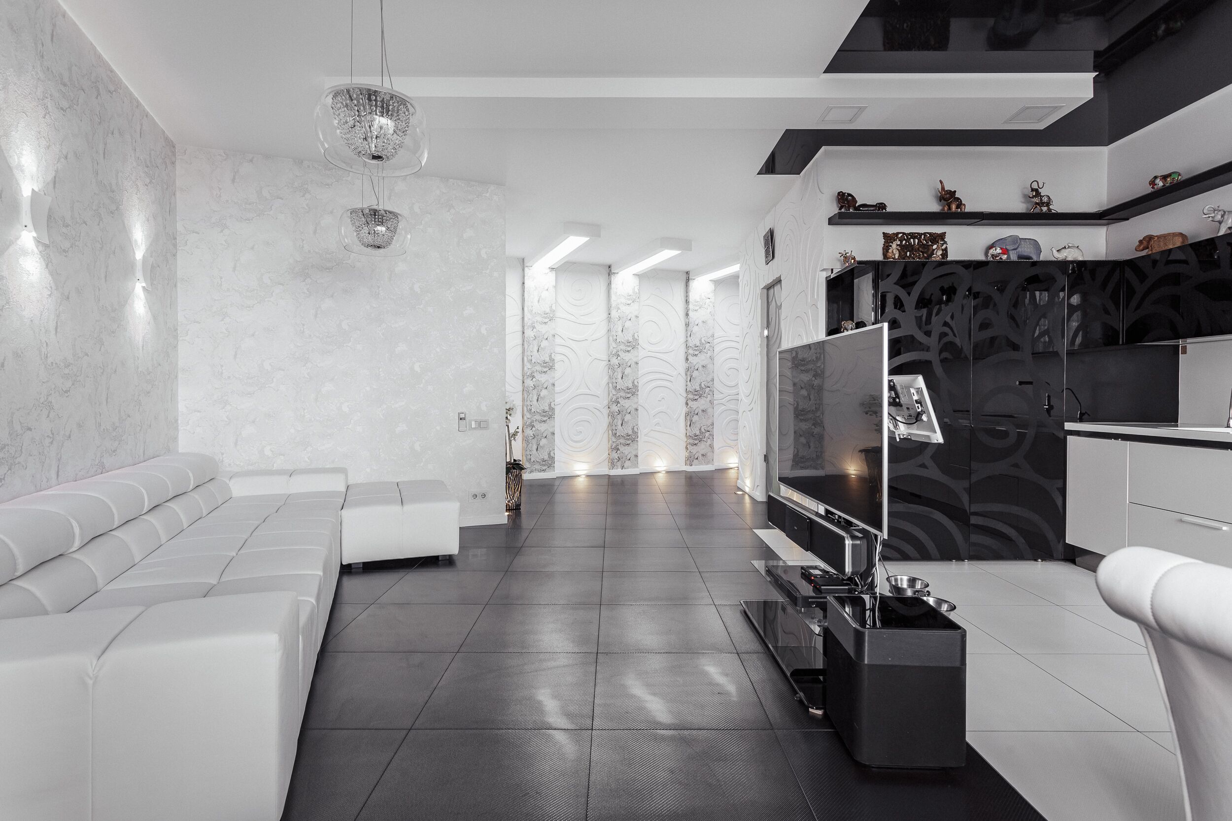 Apartment, 1 Bedroom | Living room | Flat-screen TV