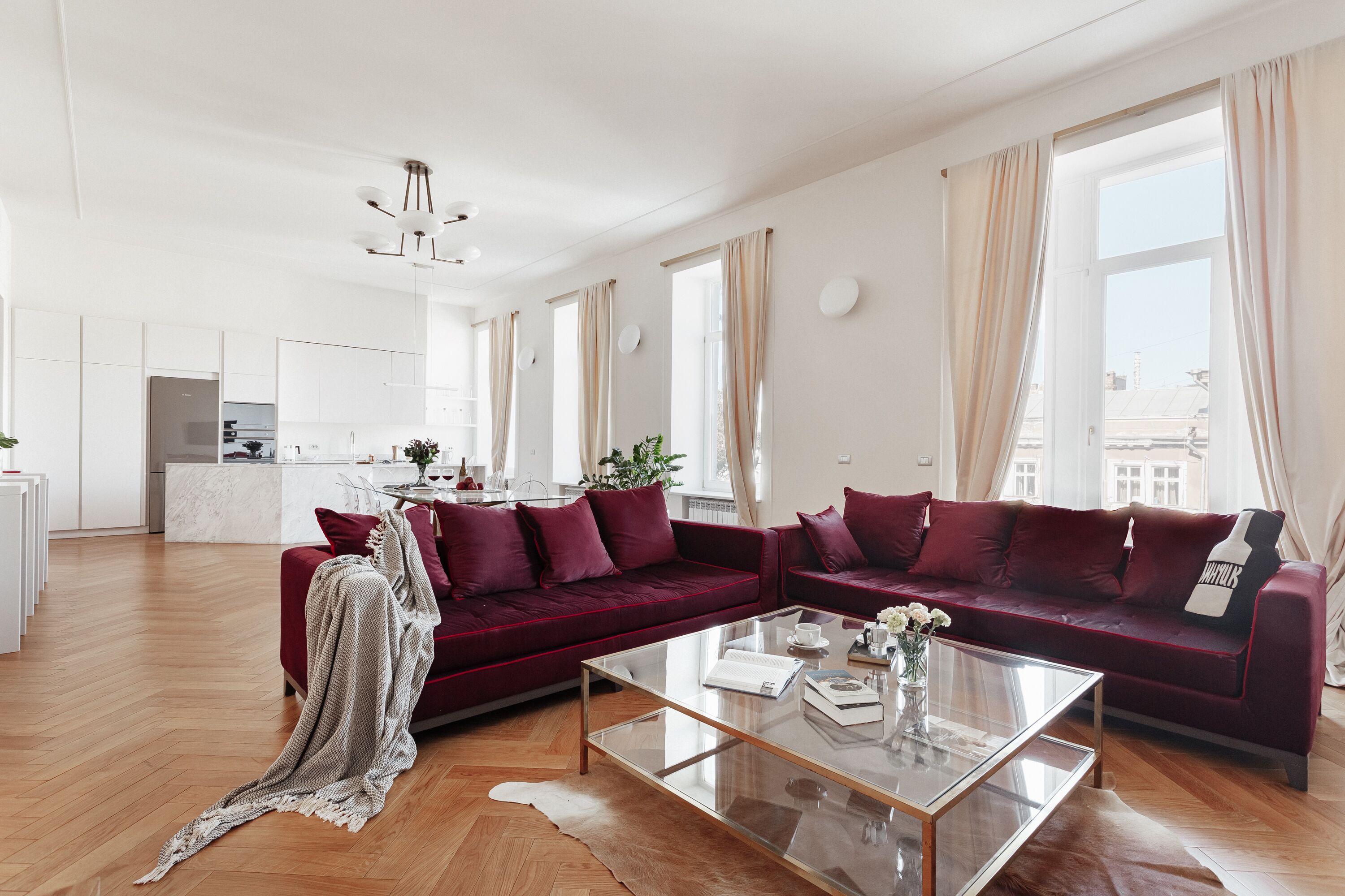 公寓, 3 間臥室, 陽台 | 客廳 | 智慧型電視