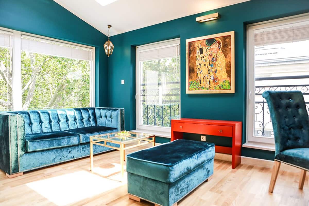 Deluxe Apartment, Garden View (Emerald Kiss) | Living area