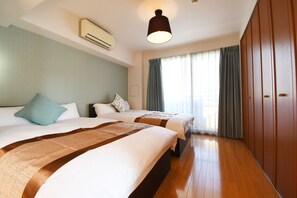 Apartment | 1 Schlafzimmer, Verdunkelungsvorhänge, kostenloses WLAN, Bettwäsche
