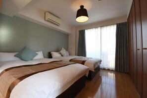 Apartment | 1 Schlafzimmer, Verdunkelungsvorhänge, kostenloses WLAN, Bettwäsche