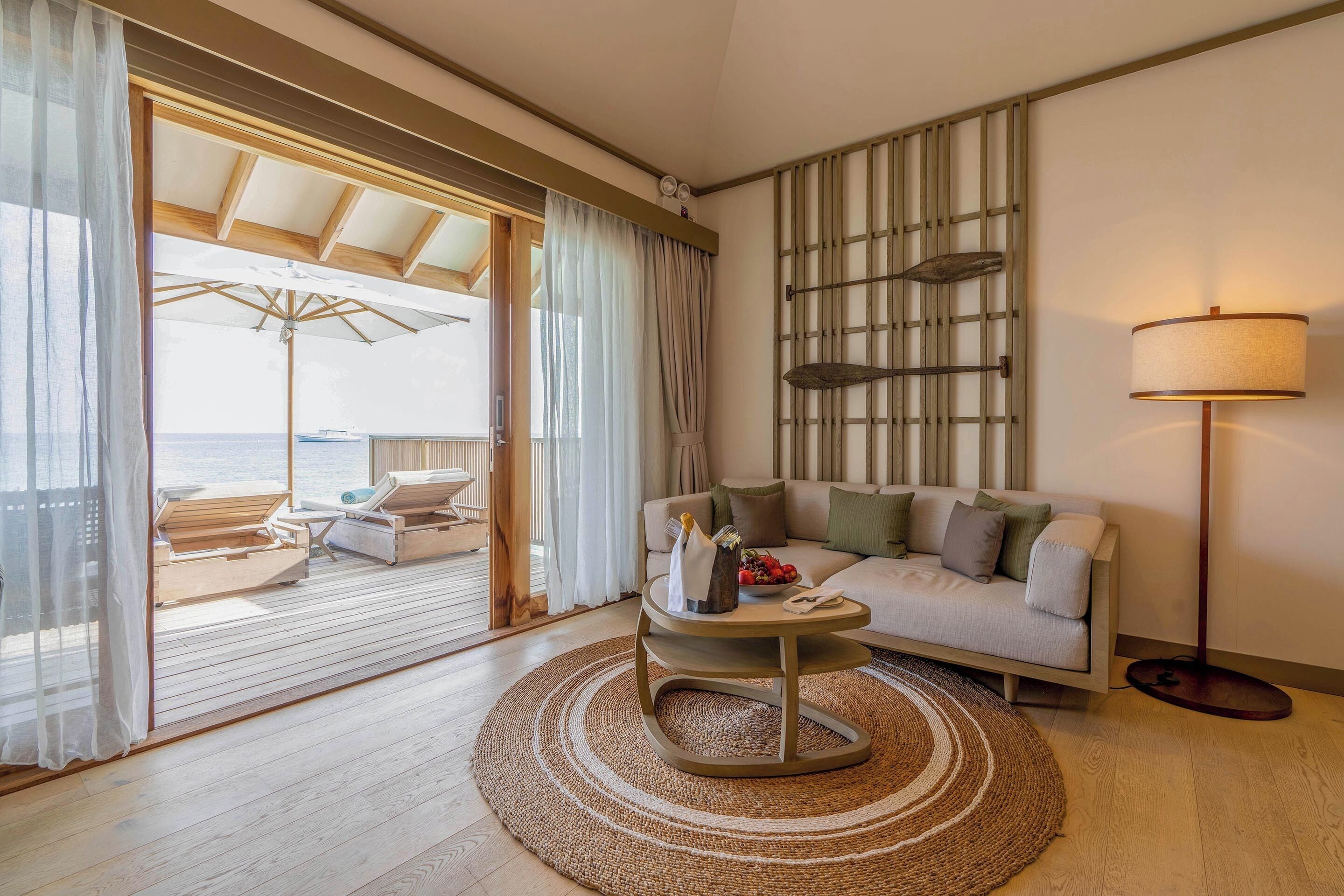 Villa, op het water (Pool) | 1 slaapkamer, lakens van Egyptisch katoen, luxe beddengoed