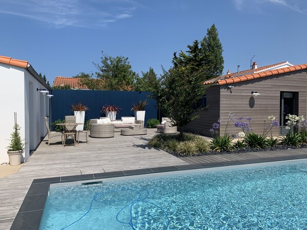 A heated pool