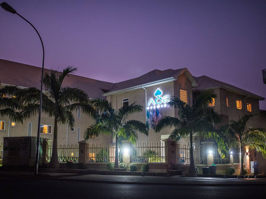 Front of property – evening/night