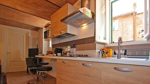 Apartment, 1 Bedroom | Private kitchenette | Fridge, microwave, oven, stovetop
