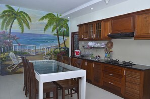 Panoramic Apartment, 3 Bedrooms (21D) | Private kitchenette | Fridge, stovetop, electric kettle, rice cooker