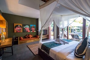 1 habitación y ropa de cama