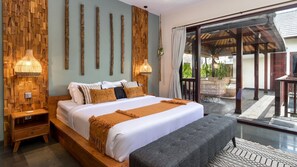 Villa (4 Bedrooms) | 1 bilik tidur, ruang kerja komputer riba, cadar katil 