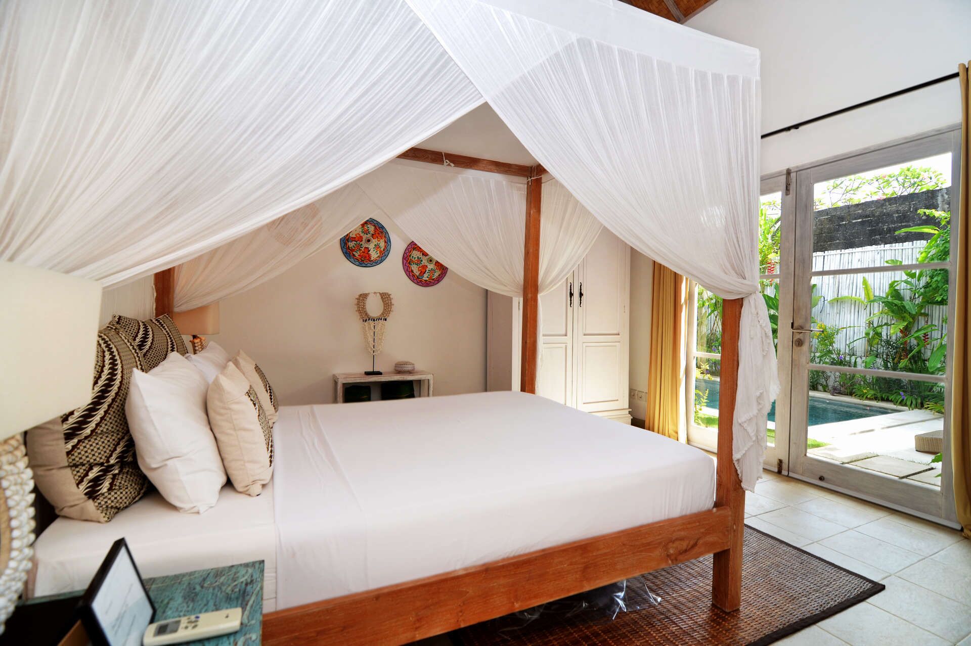 Vila (1 Bedroom) | 1 kamar tidur dan seprai linen