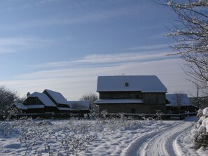 Façana frontal de l'allotjament