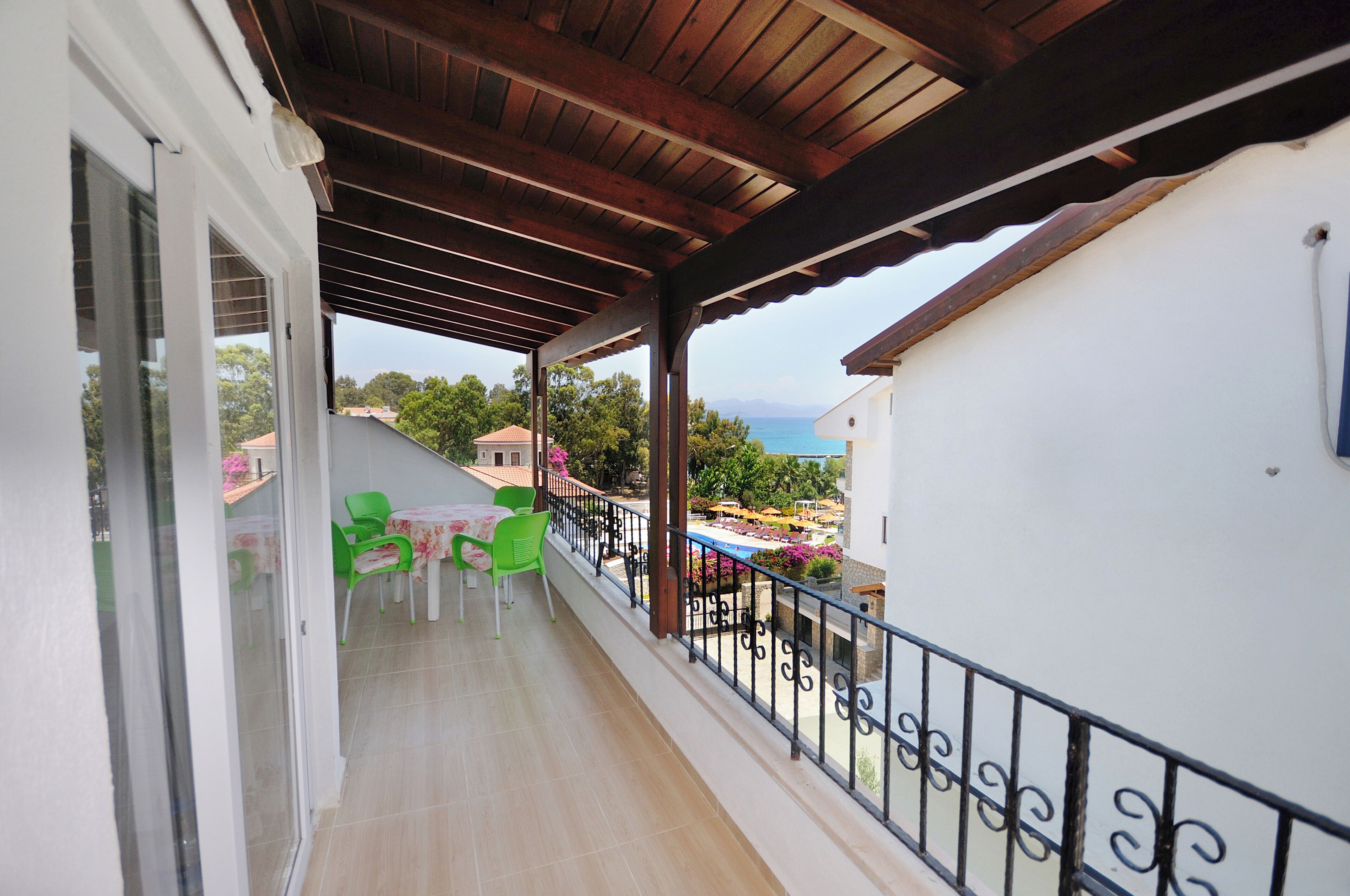 Terrace Apartment, 1 Bedroom, Sea View | Balkon