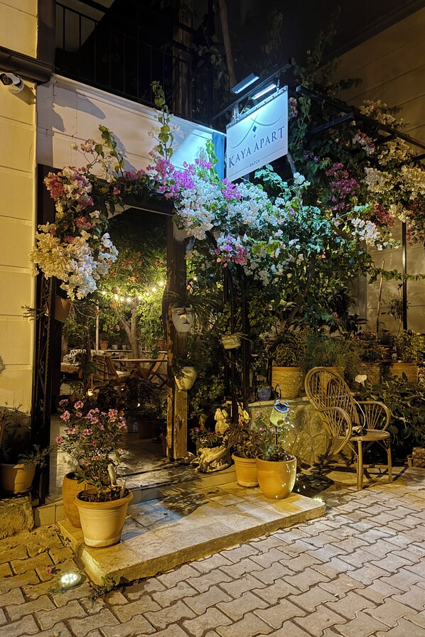 Front of property - evening/night - Kaya Apart Datca (Datça)