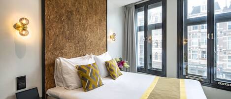 Hypo-allergenic bedding, in-room safe, individually decorated