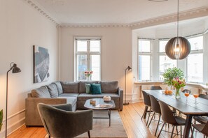 Apartment, 3 Bedrooms, Refrigerator | Living area | TV - Sanders Boulevard - Smart 3-bdr Apt By the Canal (Aarhus)
