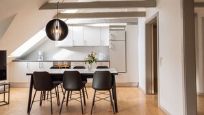 Apartment, 2 Bedrooms, Refrigerator | Living area - Sanders Boulevard - Cute 2-bdr Apt By the Canal (Aarhus)
