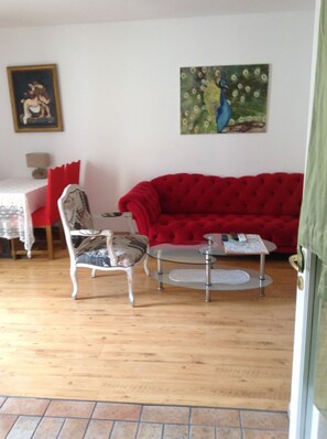 Apartment, 2 Bedrooms | Living area | Flat-screen TV - Madona Top Center (Split)