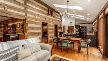 TV, fireplace, offices