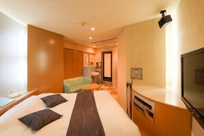 1 slaapkamer, een bureau, gratis wifi, beddengoed
