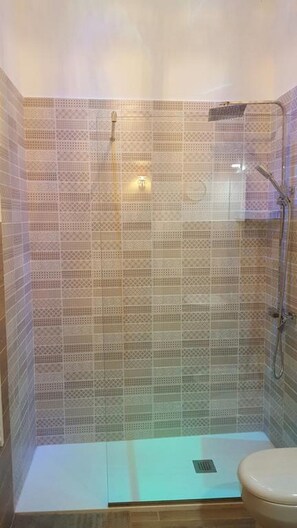 Hair dryer, towels, soap, shampoo - HOLIDAY HOME EQUIPPED WITH WALK-IN SHOWER AND CHROMOTHERAPY + FREE POD COFFEE (Napoli)