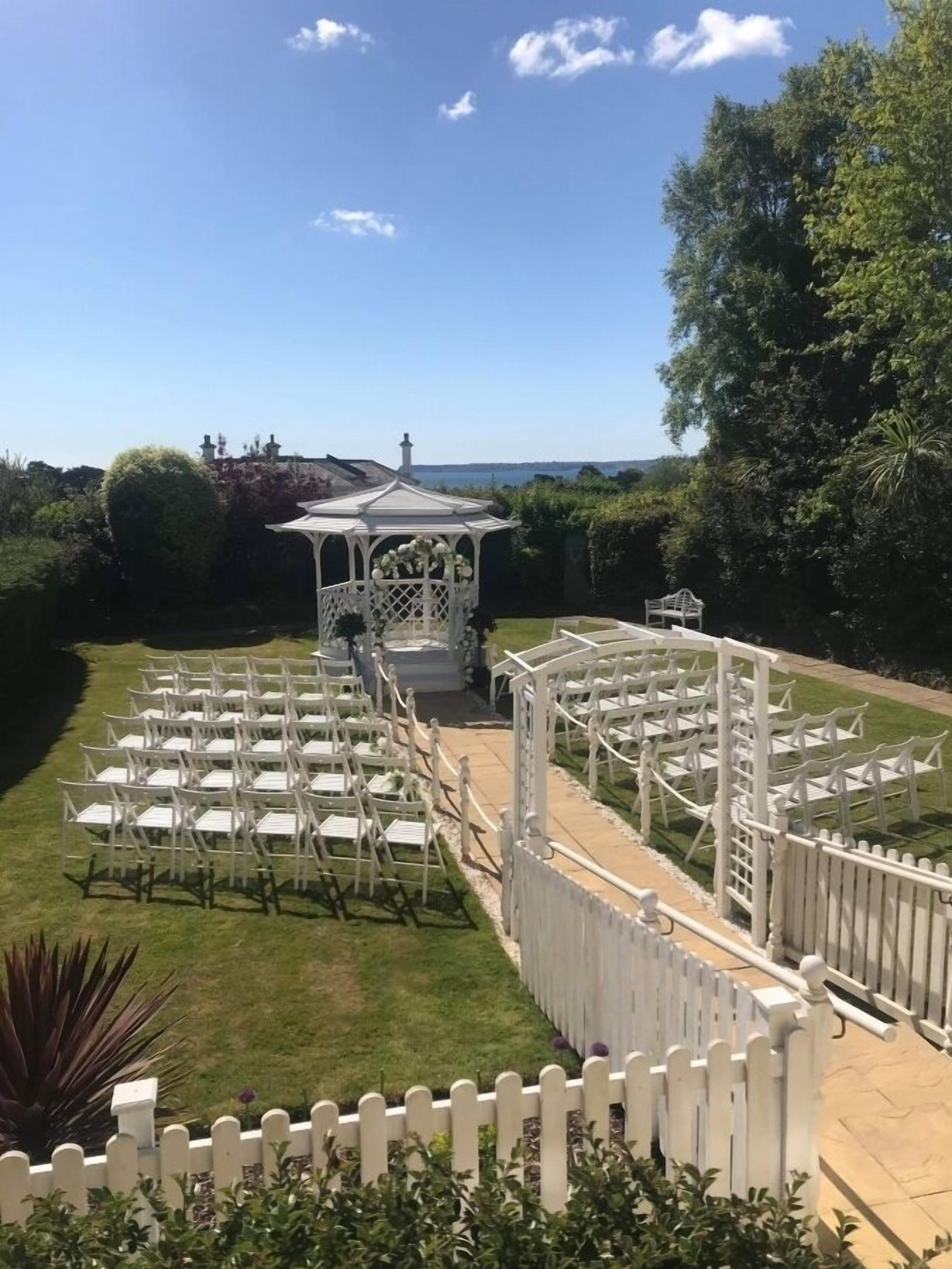outdoor wedding area
